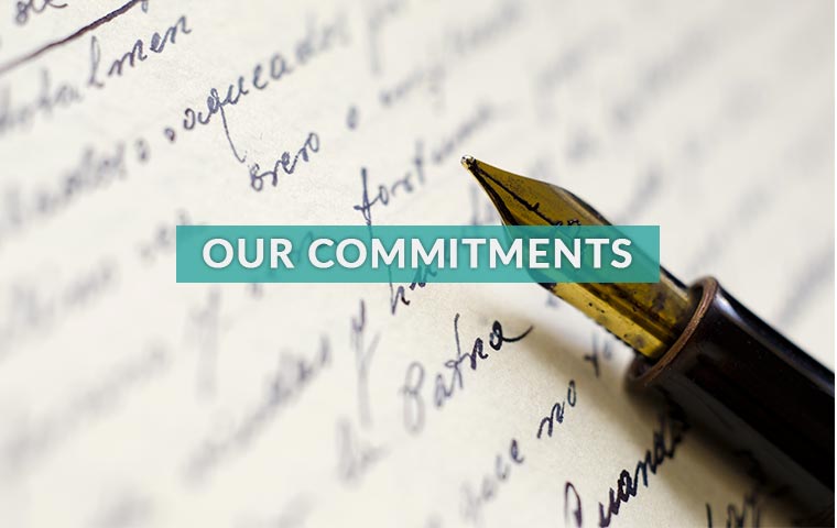 Our commitments